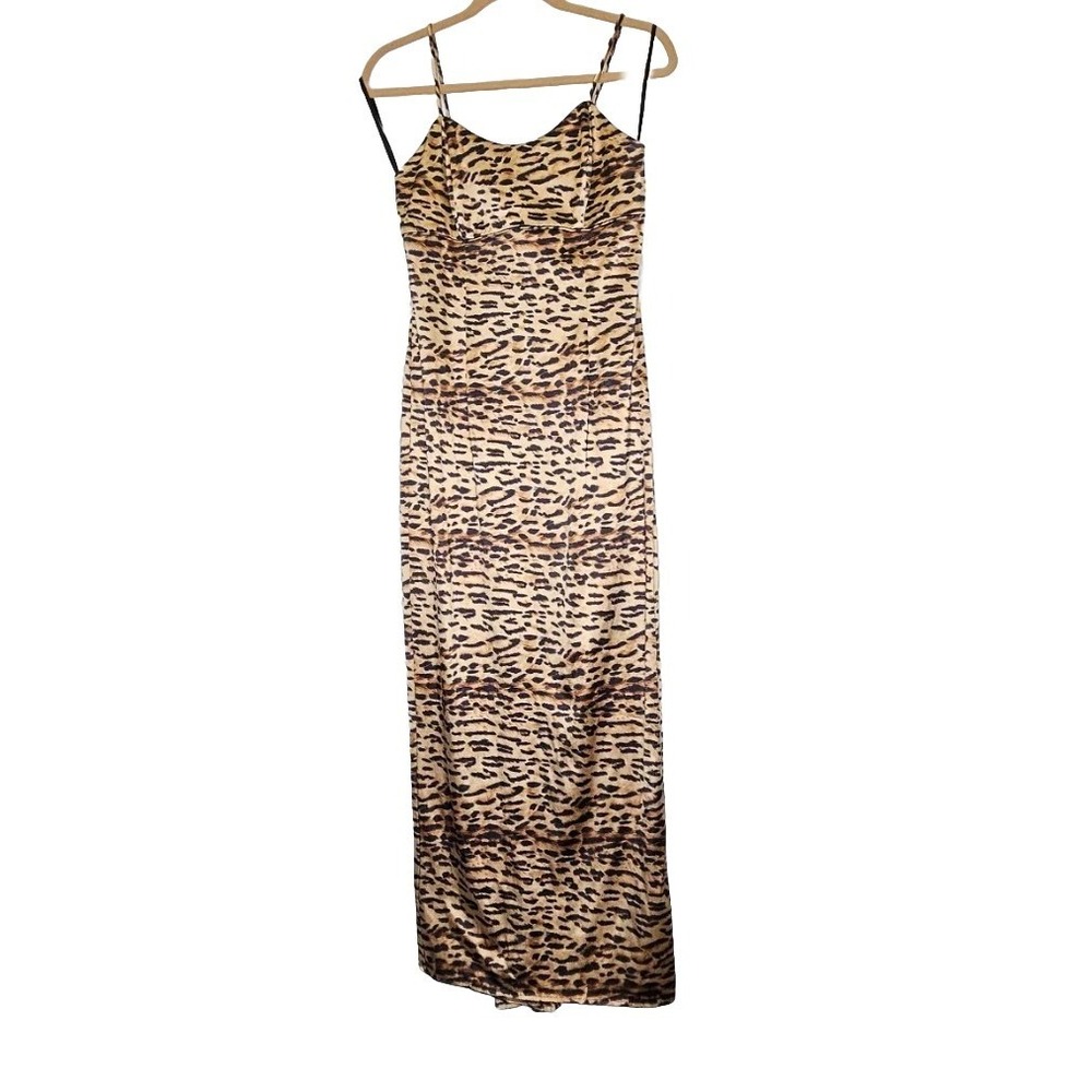 Jessica McClintock Gunne Sax Leopard Print‎ Maxi Dress Size 5/6